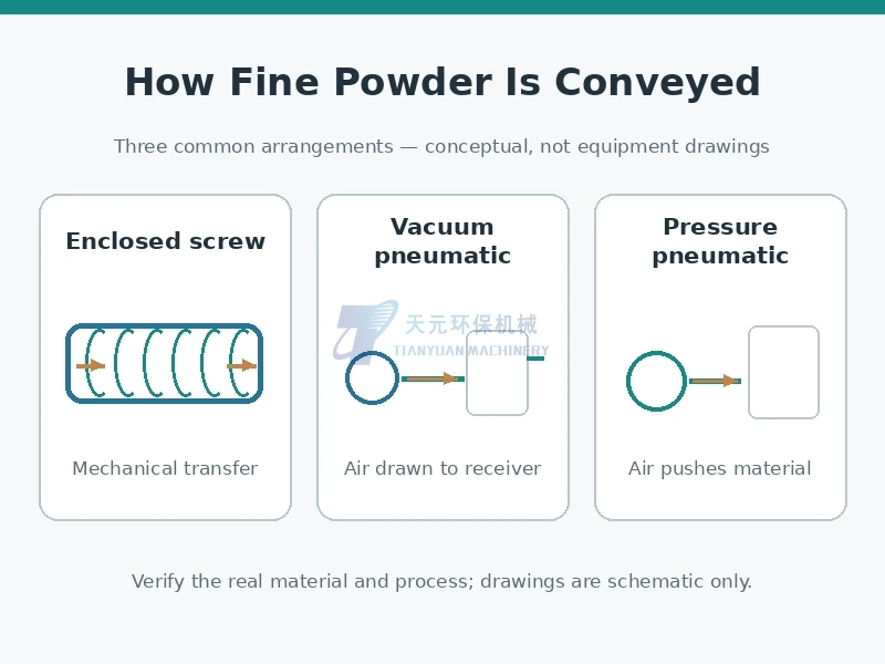 How Is Fine Powder Conveyed? Screw and Pneumatic Methods Compared